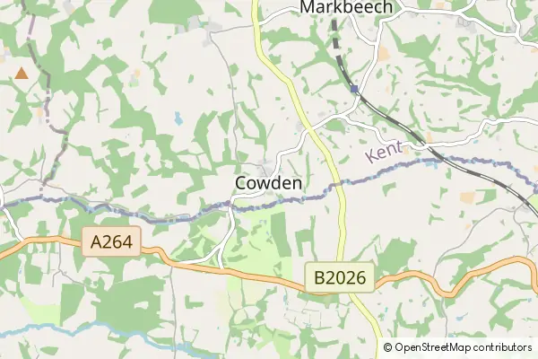 Mapa Cowden