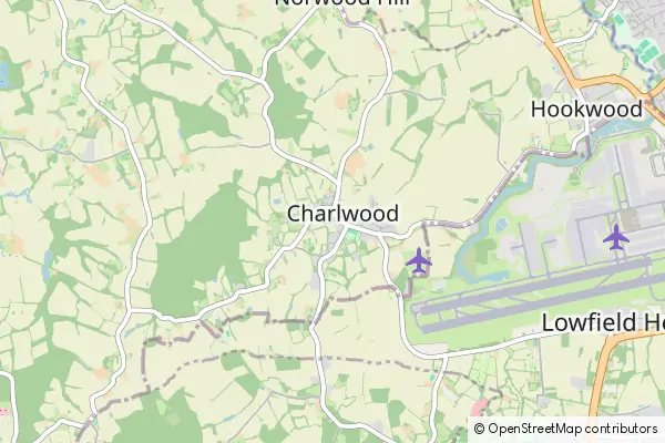 Mapa Charlwood