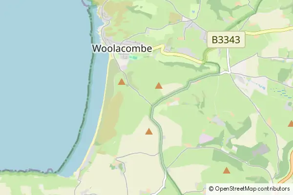 Mapa Woolacombe