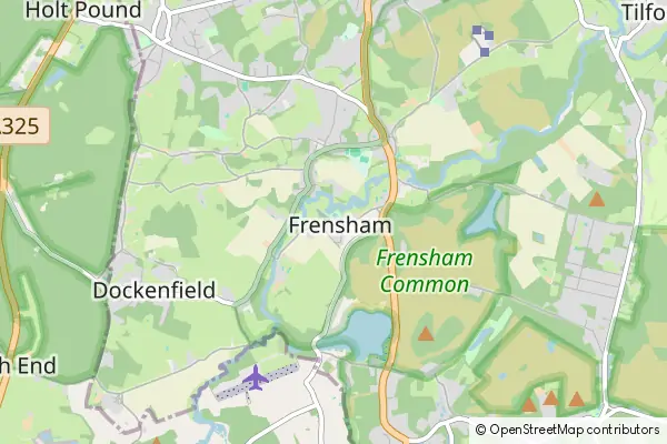 Mapa Frensham