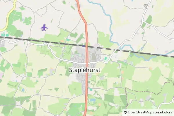 Mapa Staplehurst