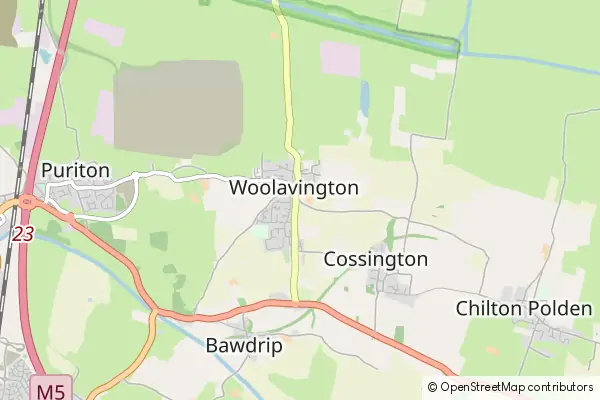 Mapa Woolavington