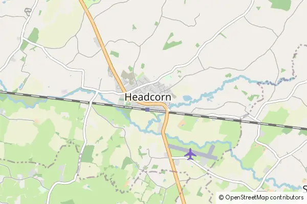 Mapa Headcorn