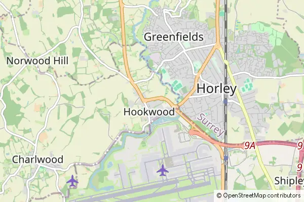 Mapa Hookwood