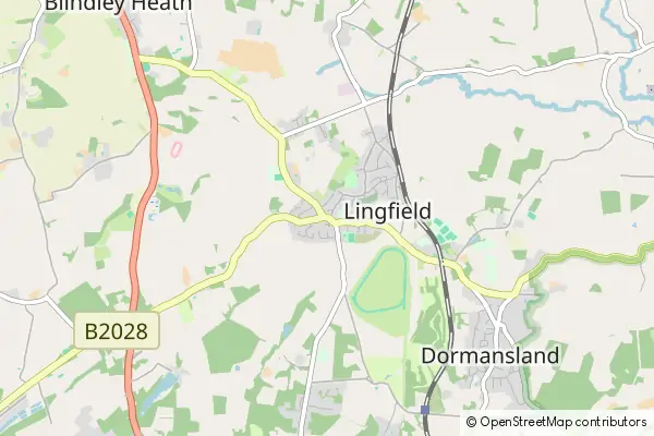 Mapa Lingfield