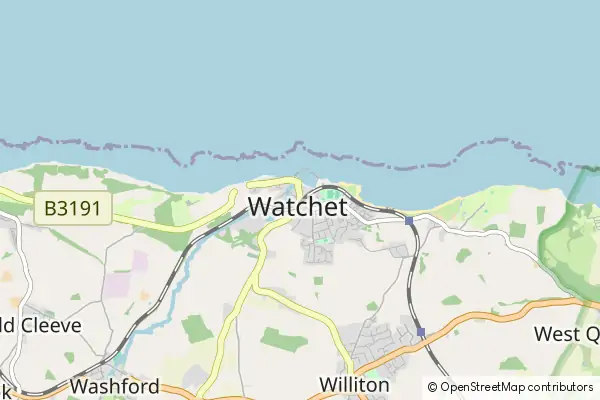 Mapa Watchet
