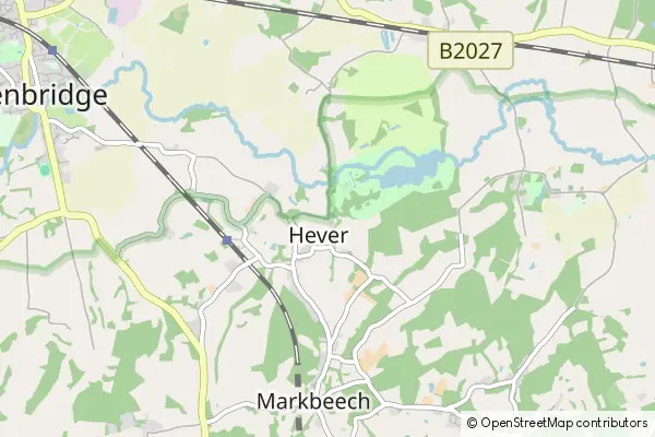 Mapa Hever