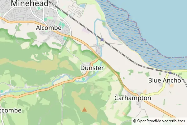 Mapa Dunster