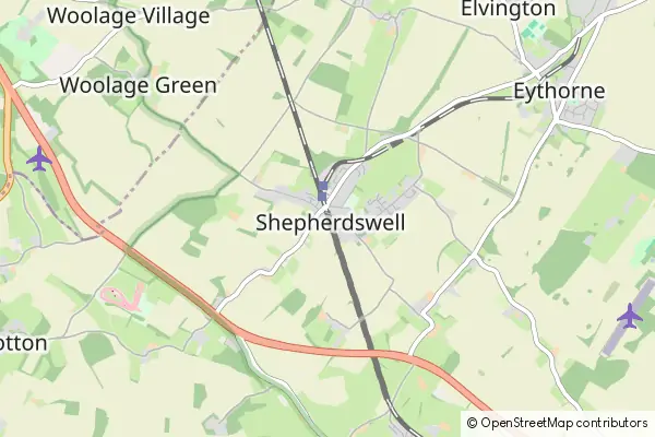 Mapa Shepherdswell