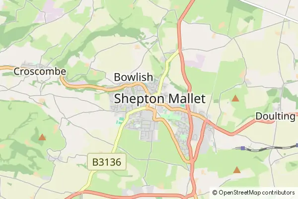 Mapa Shepton Mallet