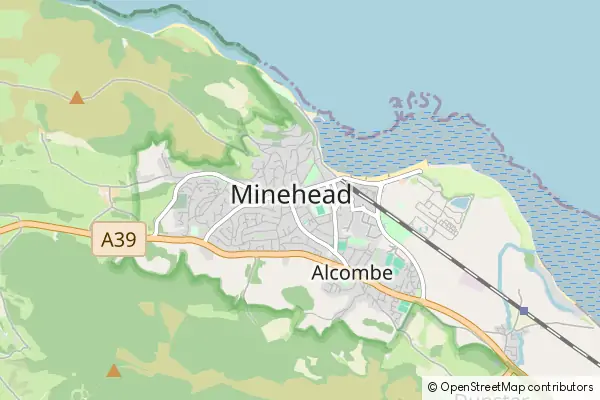 Mapa Minehead