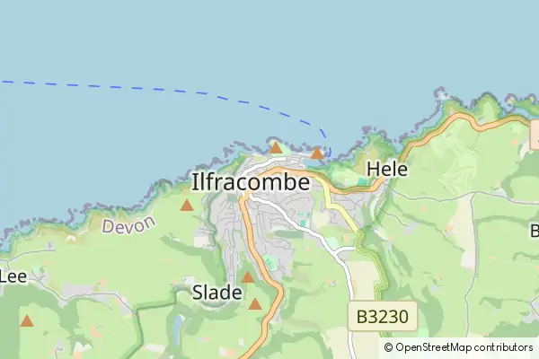 Mapa Ilfracombe