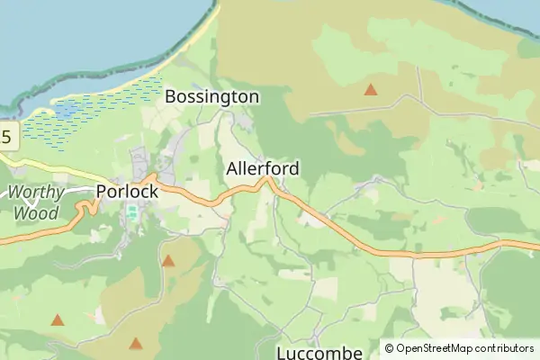 Mapa Allerford