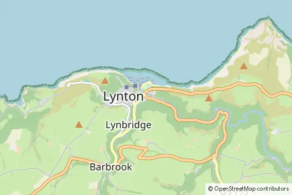 Mapa Lynmouth