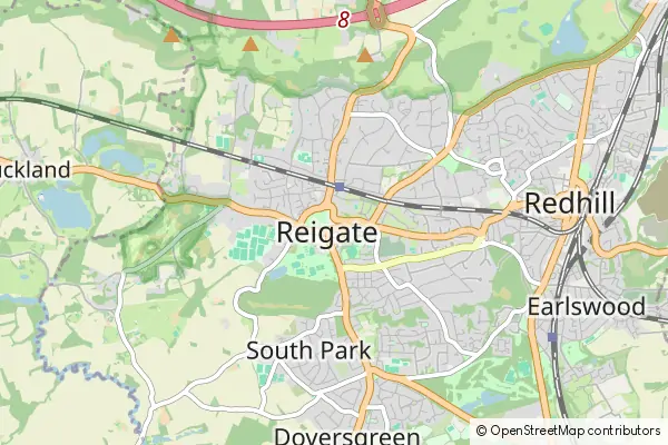 Mapa Reigate