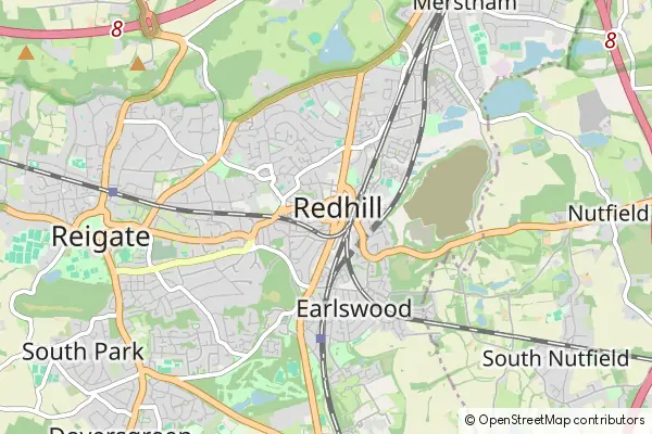Mapa Redhill