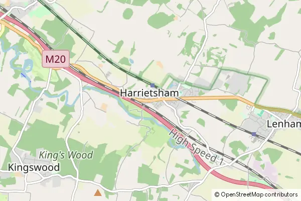 Mapa Harrietsham