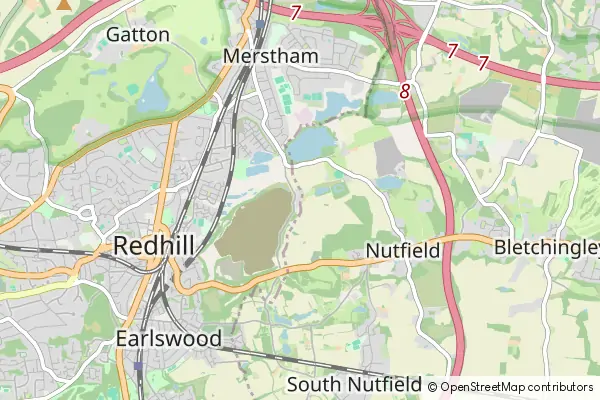 Mapa Nutfield