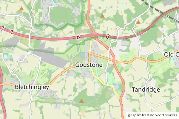 Mapa Godstone