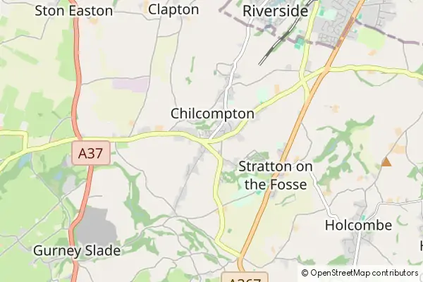 Mapa Chilcompton