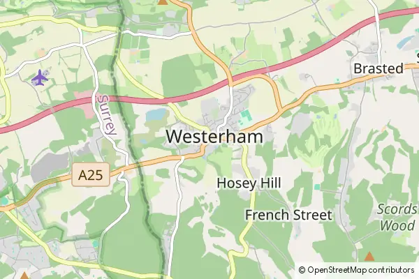 Mapa Westerham