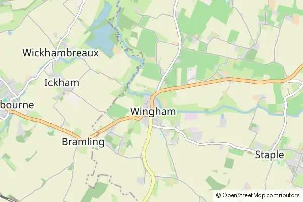 Mapa Wingham
