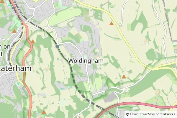 Mapa Woldingham