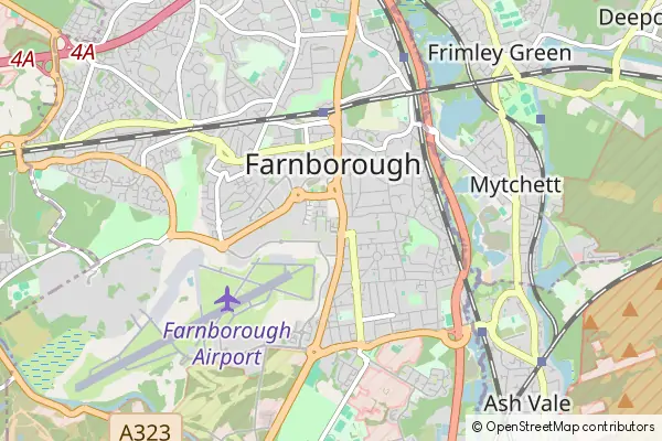 Mapa Farnborough