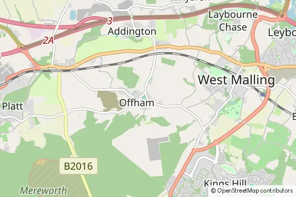 Mapa Offham