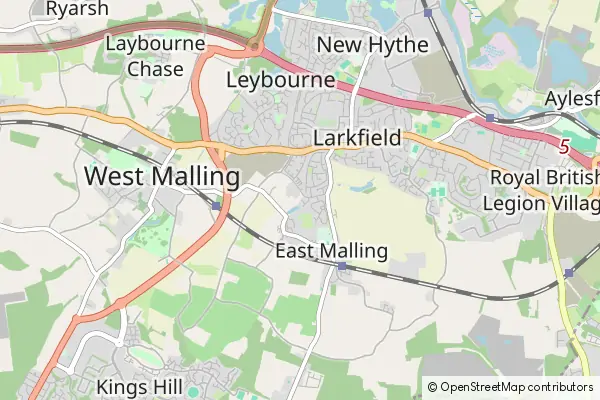 Mapa Larkfield