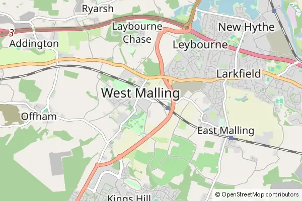 Mapa West Malling