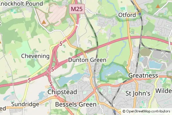 Mapa Dunton Green