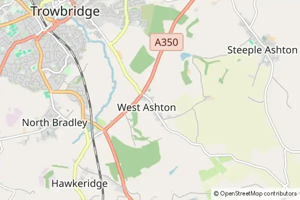 Mapa West Ashton