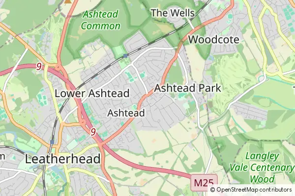 Mapa Ashtead