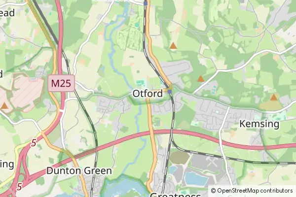 Mapa Otford