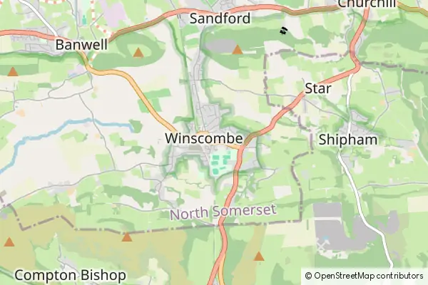 Mapa Winscombe