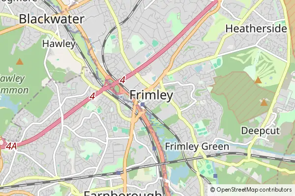 Mapa Frimley Green