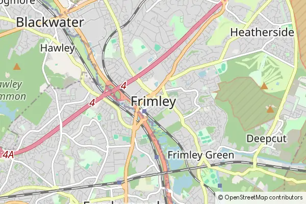 Mapa Frimley