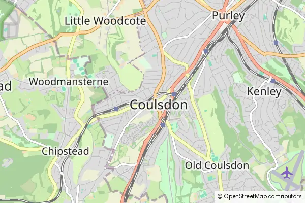 Mapa Coulsdon