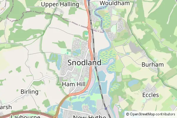 Mapa Snodland