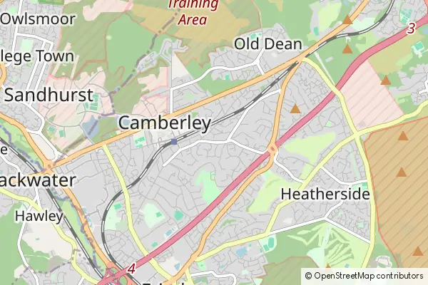 Mapa Camberley