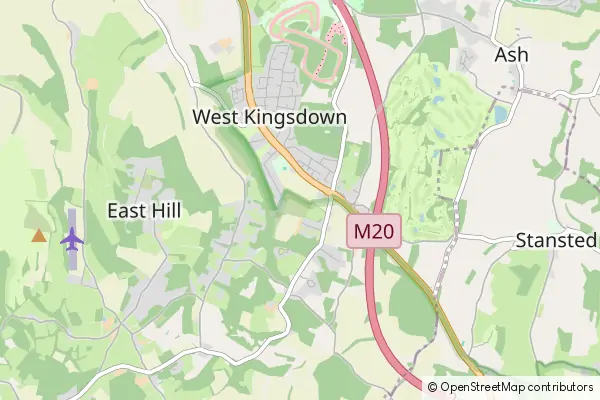 Mapa West Kingsdown