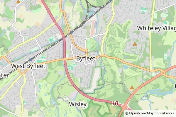 Mapa Byfleet