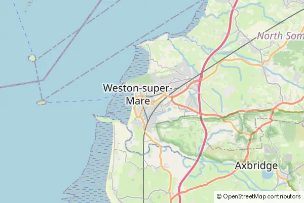 Mapa Weston super Mare