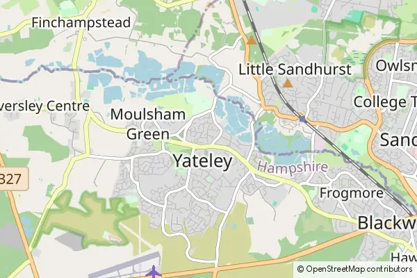 Mapa Yateley