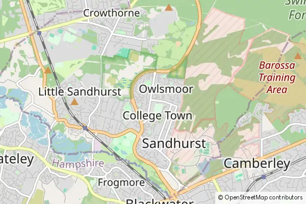 Mapa Sandhurst