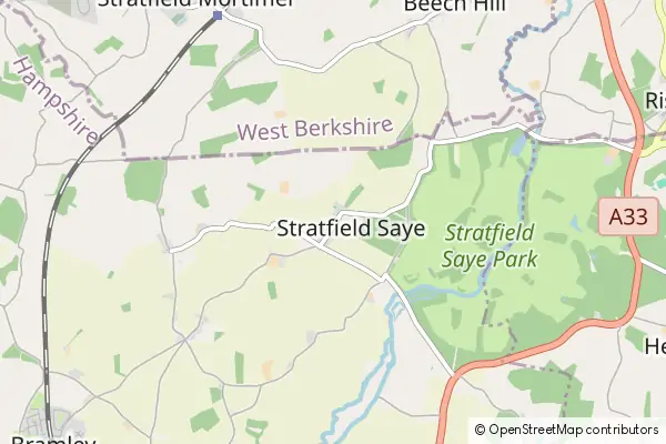 Mapa Stratfield Saye