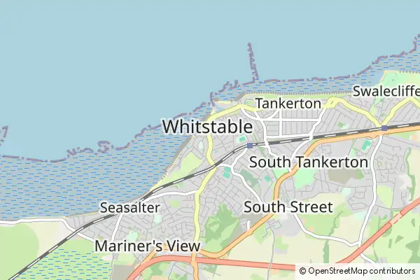 Mapa Whitstable