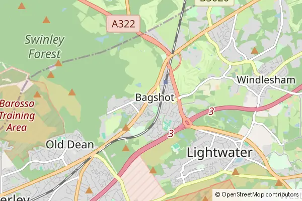 Mapa Bagshot