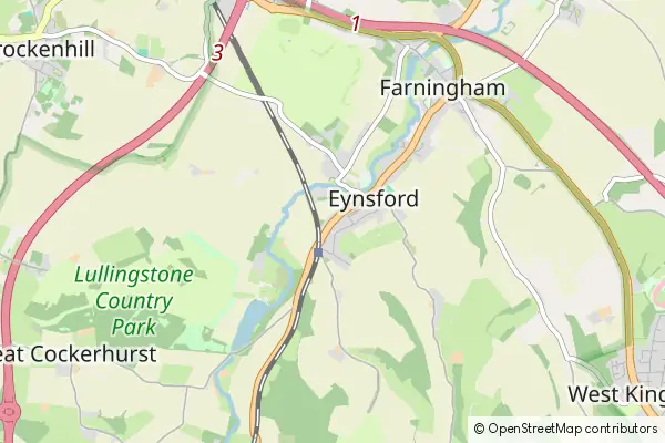 Mapa Eynsford